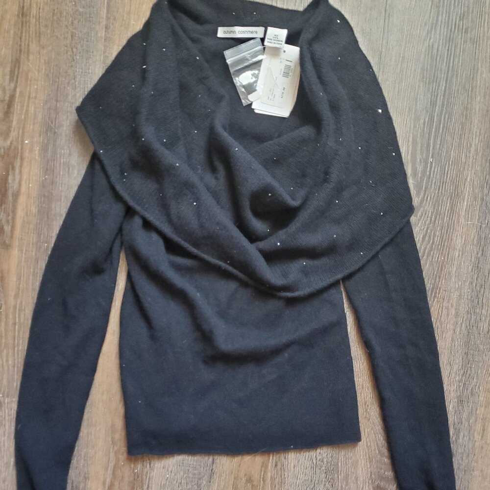 Autumn Cashmere XS NWT Cashmere black